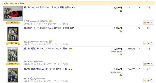 一张8万日元!街机版《舰娘》卡片炒出天价