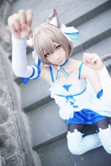 贫乳美女COS雷姆 不一样的清纯可爱！